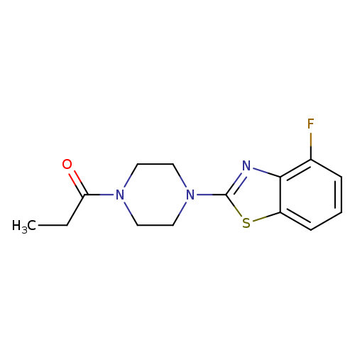 1-[4-(4-fluoro-1,3-benzothiazol-2-yl)piperazin-1-yl]propan-1-one