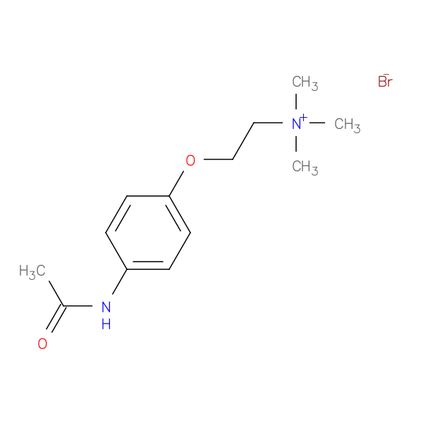 2-(4-Acetamidophenoxy)-N,N,N-trimethylethanaminium bromide