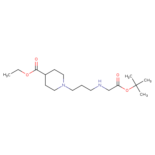 1-[3-(tert-Butoxycarbonyl-methyl-amino)-propyl]-piperidine-4-carboxylic acid ethyl ester