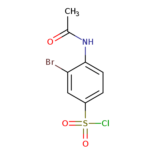 Benzenesulfonyl chloride, 4-(acetylamino)-3-bromo-