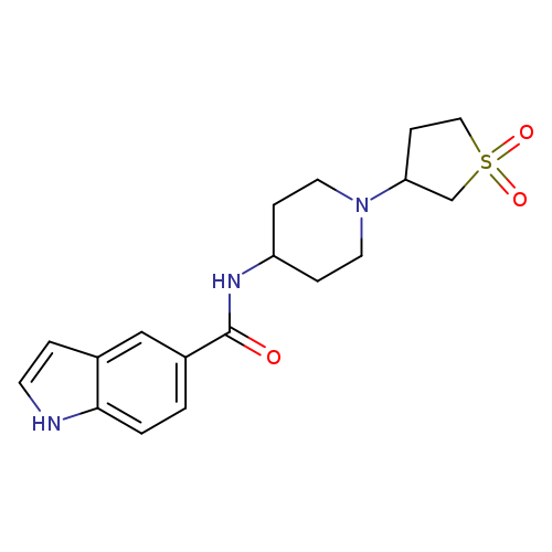N-[1-(1,1-dioxo-1lambda6-thiolan-3-yl)piperidin-4-yl]-1H-indole-5-carboxamide