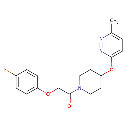 2-(4-fluorophenoxy)-1-{4-[(6-methylpyridazin-3-yl)oxy]piperidin-1-yl}ethan-1-one
