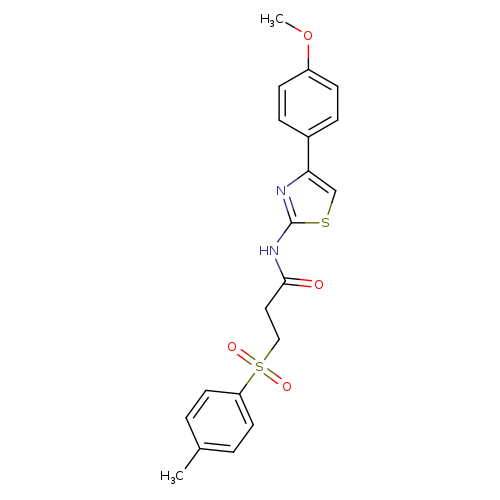 N-[4-(4-methoxyphenyl)-1,3-thiazol-2-yl]-3-(4-methylbenzenesulfonyl)propanamide