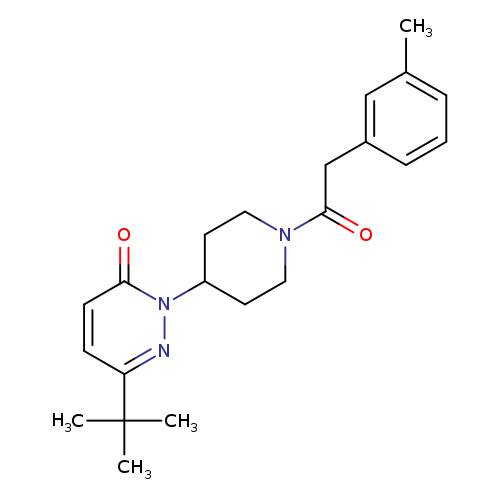 6-tert-butyl-2-{1-[2-(3-methylphenyl)acetyl]piperidin-4-yl}-2,3-dihydropyridazin-3-one