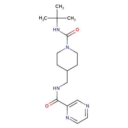 N-{[1-(tert-butylcarbamoyl)piperidin-4-yl]methyl}pyrazine-2-carboxamide
