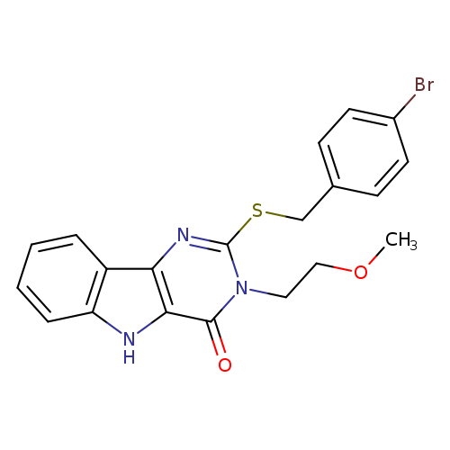 2-{[(4-bromophenyl)methyl]sulfanyl}-3-(2-methoxyethyl)-3H,4H,5H-pyrimido[5,4-b]indol-4-one