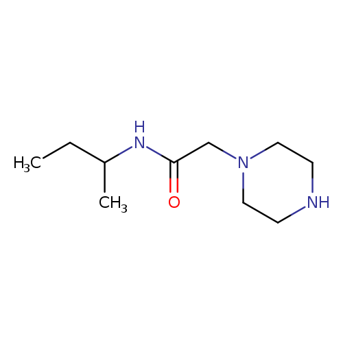 1-Piperazineacetamide, N-(1-methylpropyl)-
