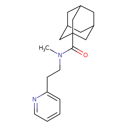 N-methyl-N-[2-(pyridin-2-yl)ethyl]adamantane-1-carboxamide