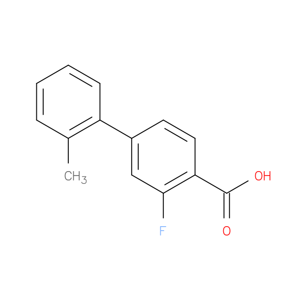 2-Fluoro-4-(2-methylphenyl)benzoic acid