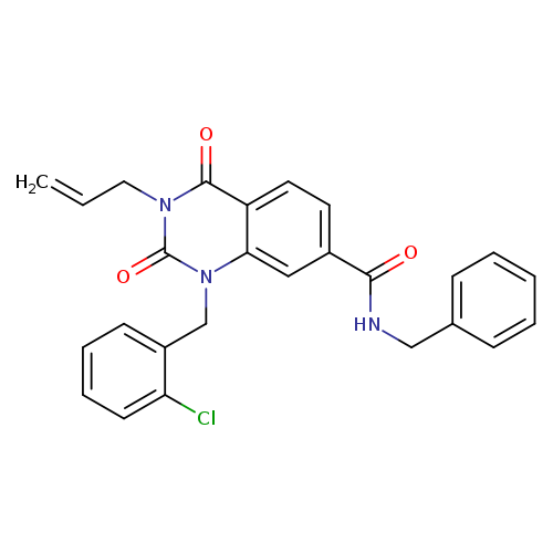 N-benzyl-1-[(2-chlorophenyl)methyl]-2,4-dioxo-3-(prop-2-en-1-yl)-1,2,3,4-tetrahydroquinazoline-7-carboxamide