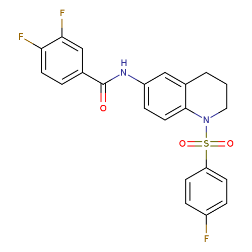 3,4-difluoro-N-[1-(4-fluorobenzenesulfonyl)-1,2,3,4-tetrahydroquinolin-6-yl]benzamide