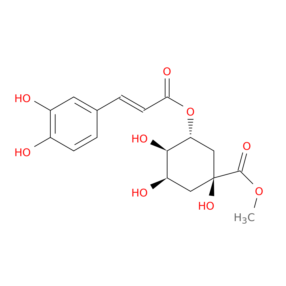 Methyl (1S,3R,4R,5R)-3-(((E)-3-(3,4-dihydroxyphenyl)acryloyl)oxy)-1,4,5-trihydroxycyclohexane-1-carboxylate