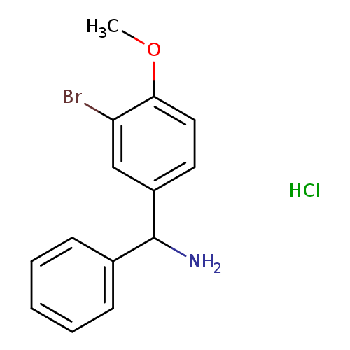 (3-bromo-4-methoxyphenyl)(phenyl)methanamine hydrochloride