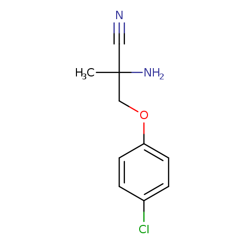 2-Amino-3-(4-chlorophenoxy)-2-methylpropanenitrile