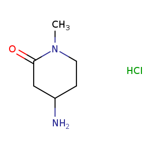 2-Piperidinone, 4-amino-1-methyl-, hydrochloride (1:1)