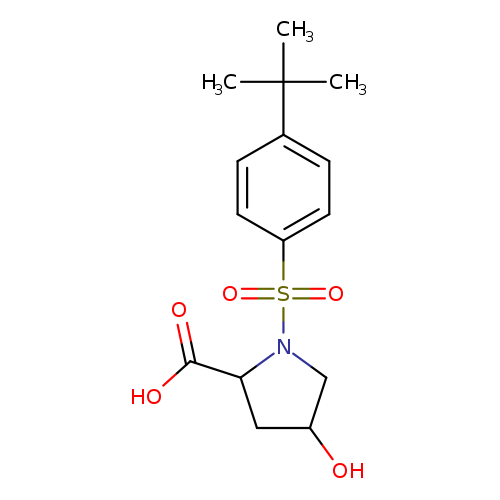 1-(4-tert-butylbenzenesulfonyl)-4-hydroxypyrrolidine-2-carboxylic acid