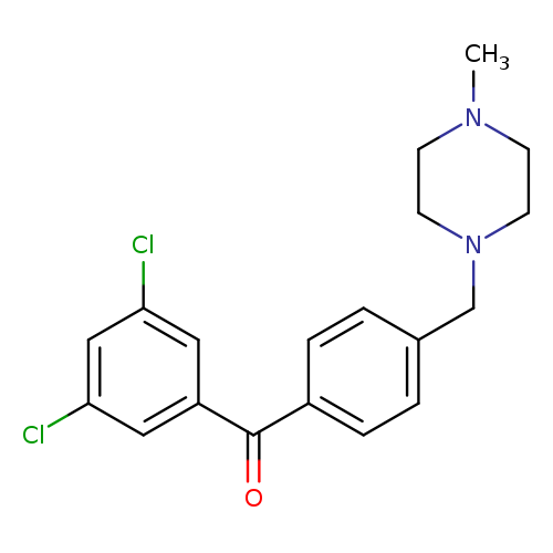 3,5-DICHLORO-4'-(4-METHYLPIPERAZINOMETHYL) BENZOPHENONE