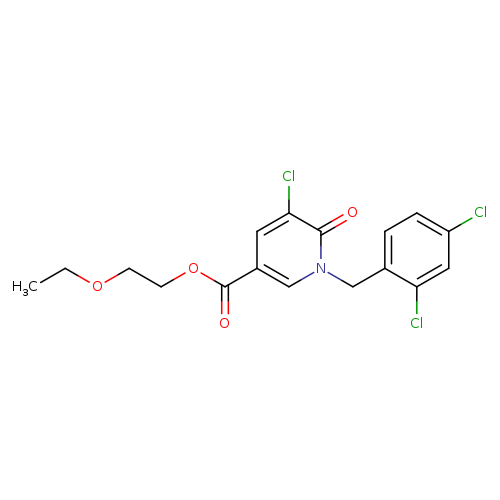 2-ethoxyethyl 5-chloro-1-[(2,4-dichlorophenyl)methyl]-6-oxo-1,6-dihydropyridine-3-carboxylate