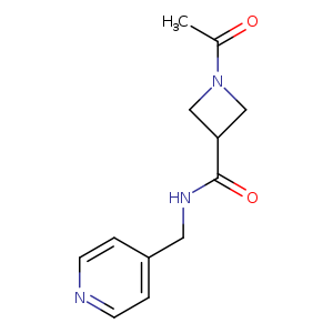 1-acetyl-N-[(pyridin-4-yl)methyl]azetidine-3-carboxamide