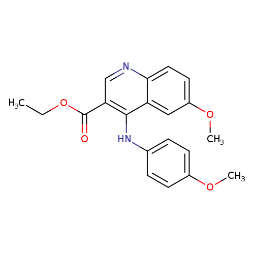 ethyl 6-methoxy-4-[(4-methoxyphenyl)amino]quinoline-3-carboxylate