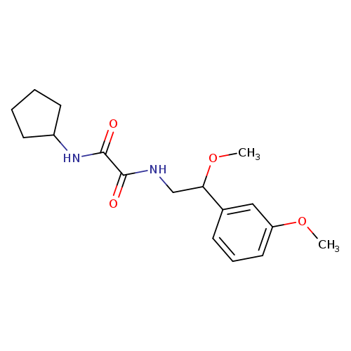 N-cyclopentyl-N'-[2-methoxy-2-(3-methoxyphenyl)ethyl]ethanediamide