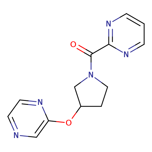 2-[3-(pyrazin-2-yloxy)pyrrolidine-1-carbonyl]pyrimidine