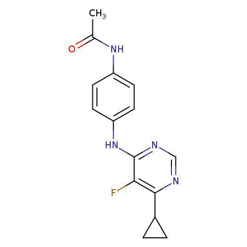 N-{4-[(6-cyclopropyl-5-fluoropyrimidin-4-yl)amino]phenyl}acetamide