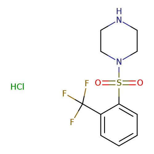 1-[2-(trifluoromethyl)benzenesulfonyl]piperazine hydrochloride