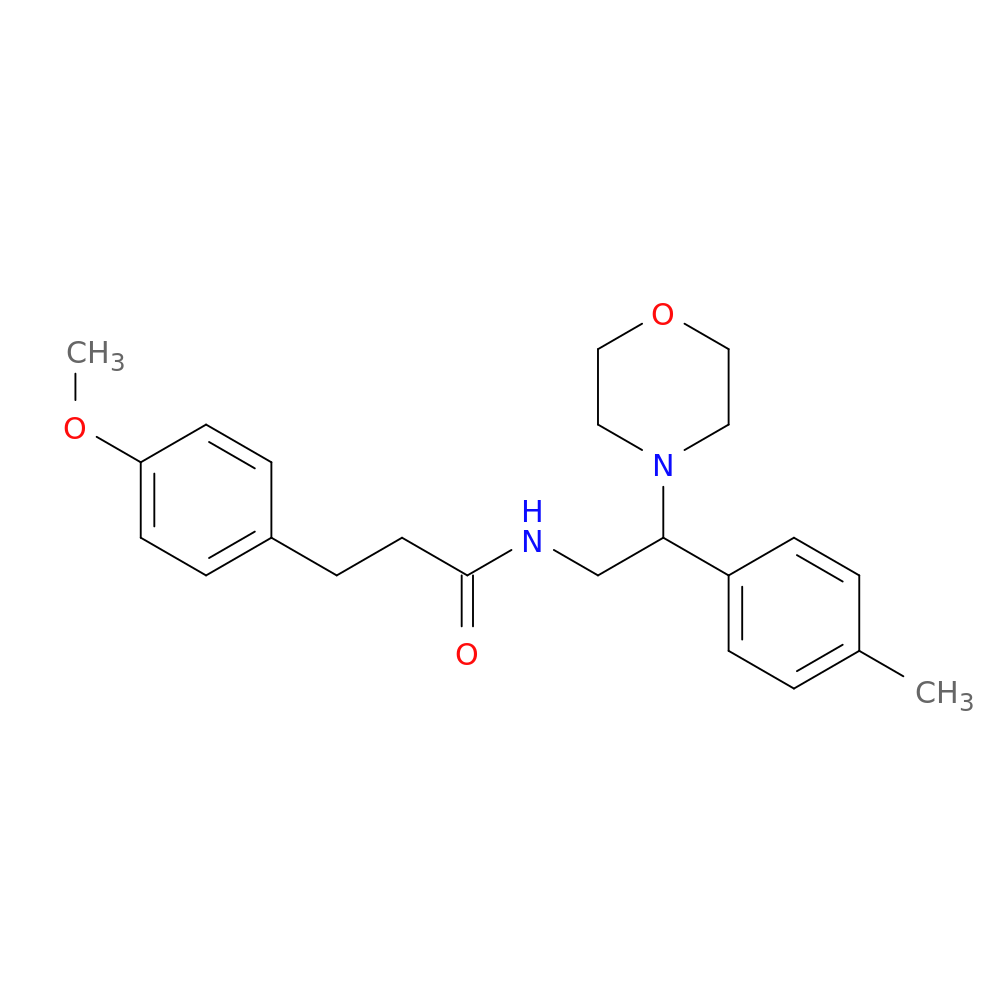 3-(4-methoxyphenyl)-N-[2-(4-methylphenyl)-2-(morpholin-4-yl)ethyl]propanamide