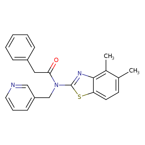 N-(4,5-dimethyl-1,3-benzothiazol-2-yl)-2-phenyl-N-[(pyridin-3-yl)methyl]acetamide