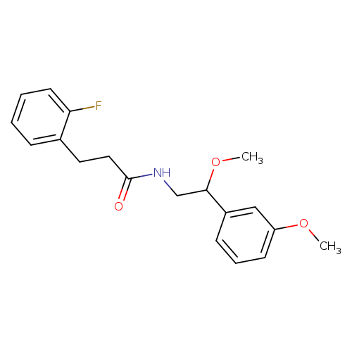 3-(2-fluorophenyl)-N-[2-methoxy-2-(3-methoxyphenyl)ethyl]propanamide