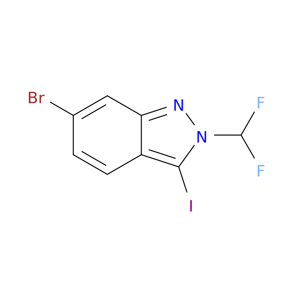 6-bromo-2-(difluoromethyl)-3-iodo-2H-indazole