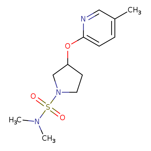 N,N-dimethyl-3-[(5-methylpyridin-2-yl)oxy]pyrrolidine-1-sulfonamide