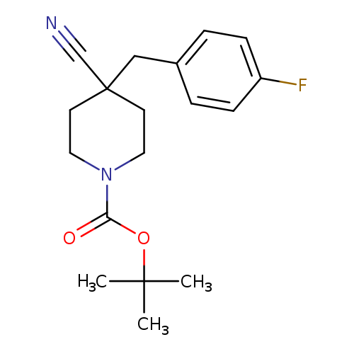tert-Butyl 4-cyano-4-(4-fluorobenzyl)piperidine-1-carboxylate