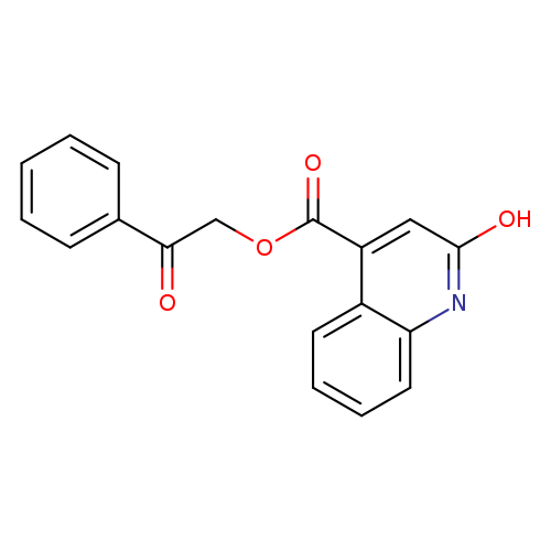 2-oxo-2-phenylethyl 2-hydroxyquinoline-4-carboxylate