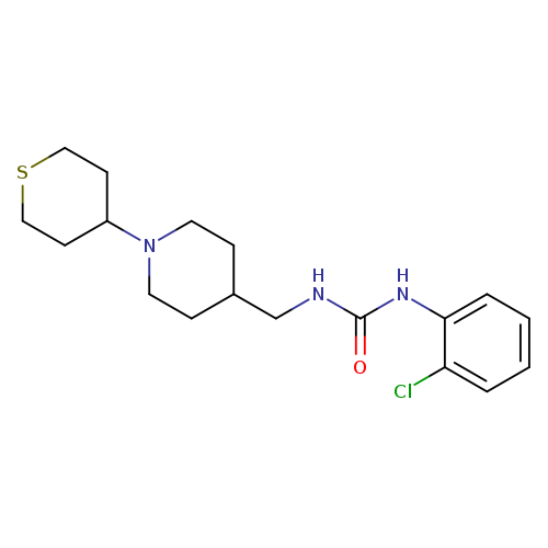 3-(2-chlorophenyl)-1-{[1-(thian-4-yl)piperidin-4-yl]methyl}urea