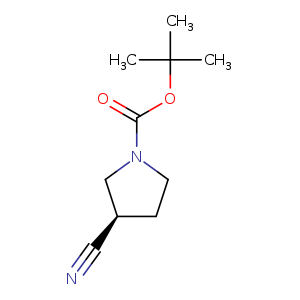 1-Pyrrolidinecarboxylic acid, 3-cyano-, 1,1-dimethylethyl ester, (3R)-
