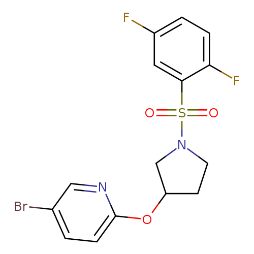 5-bromo-2-{[1-(2,5-difluorobenzenesulfonyl)pyrrolidin-3-yl]oxy}pyridine