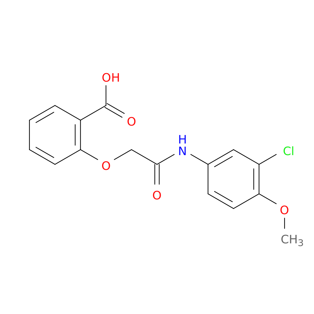 2-{[(3-chloro-4-methoxyphenyl)carbamoyl]methoxy}benzoic acid