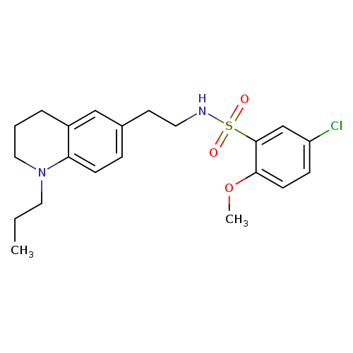 5-chloro-2-methoxy-N-[2-(1-propyl-1,2,3,4-tetrahydroquinolin-6-yl)ethyl]benzene-1-sulfonamide