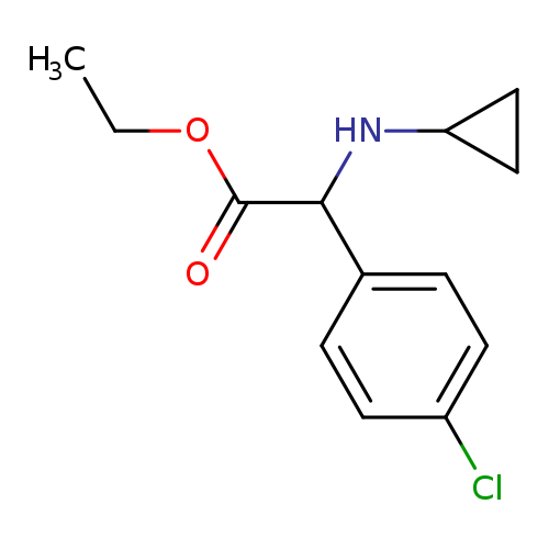 ethyl 2-(4-chlorophenyl)-2-(cyclopropylamino)acetate