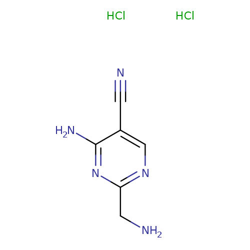 4-amino-2-(aminomethyl)pyrimidine-5-carbonitriledihydrochloride