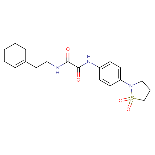 N'-[2-(cyclohex-1-en-1-yl)ethyl]-N-[4-(1,1-dioxo-1lambda6,2-thiazolidin-2-yl)phenyl]ethanediamide