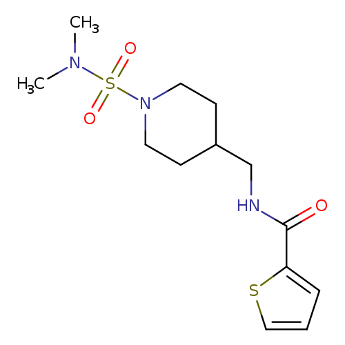 N-{[1-(dimethylsulfamoyl)piperidin-4-yl]methyl}thiophene-2-carboxamide