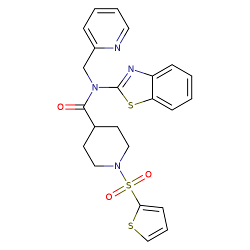 N-(1,3-benzothiazol-2-yl)-N-[(pyridin-2-yl)methyl]-1-(thiophene-2-sulfonyl)piperidine-4-carboxamide