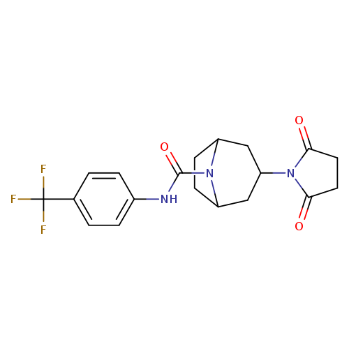 3-(2,5-dioxopyrrolidin-1-yl)-N-[4-(trifluoromethyl)phenyl]-8-azabicyclo[3.2.1]octane-8-carboxamide