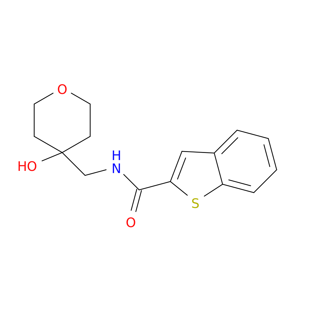 N-[(4-hydroxyoxan-4-yl)methyl]-1-benzothiophene-2-carboxamide