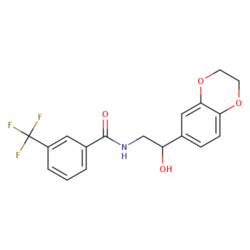 N-[2-(2,3-dihydro-1,4-benzodioxin-6-yl)-2-hydroxyethyl]-3-(trifluoromethyl)benzamide