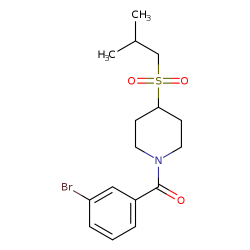 1-(3-bromobenzoyl)-4-(2-methylpropanesulfonyl)piperidine