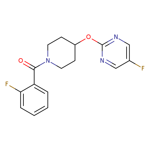 5-fluoro-2-{[1-(2-fluorobenzoyl)piperidin-4-yl]oxy}pyrimidine